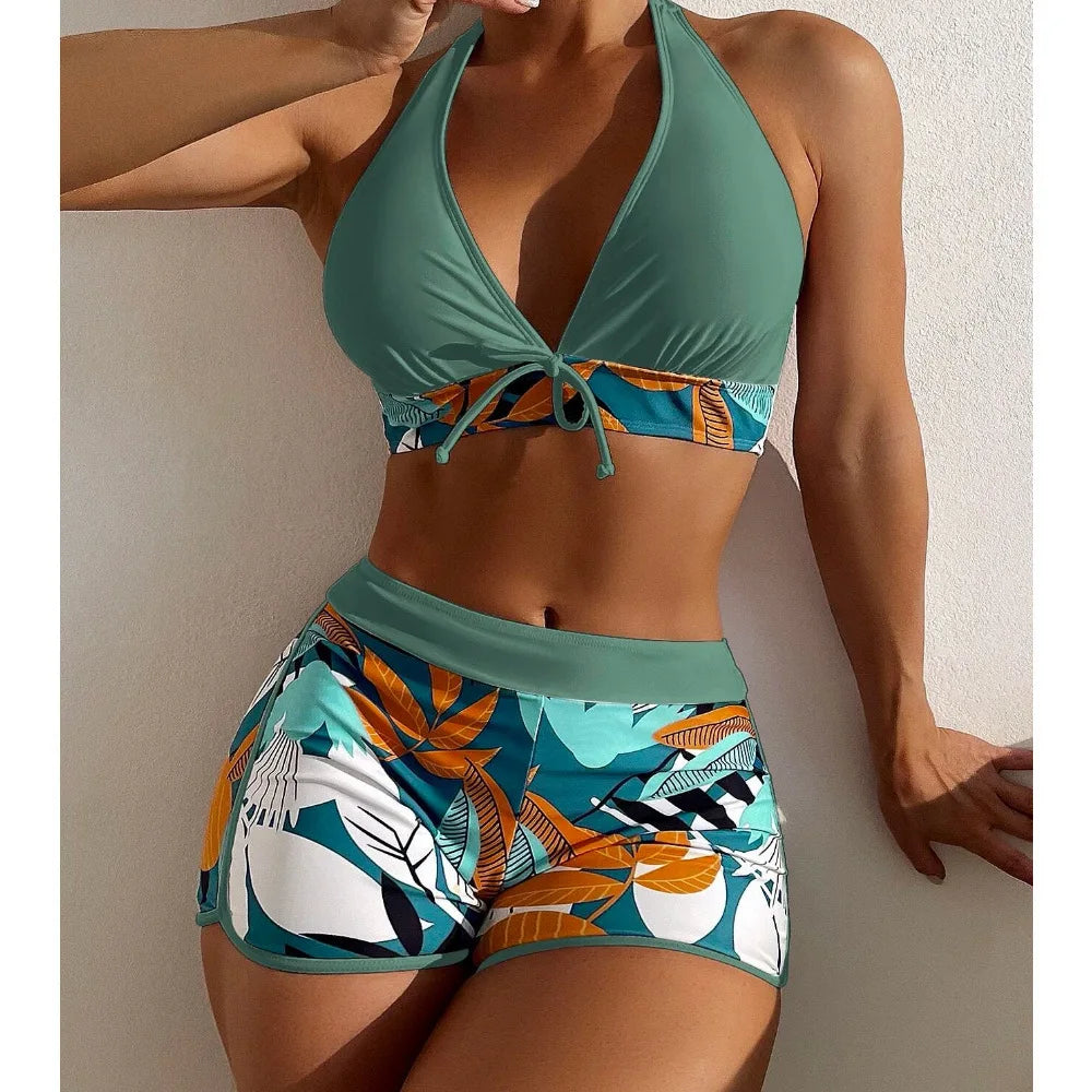 SIRENA™ Bikini Halter Taille Haute | Maillot de Bain Femme Été 2026