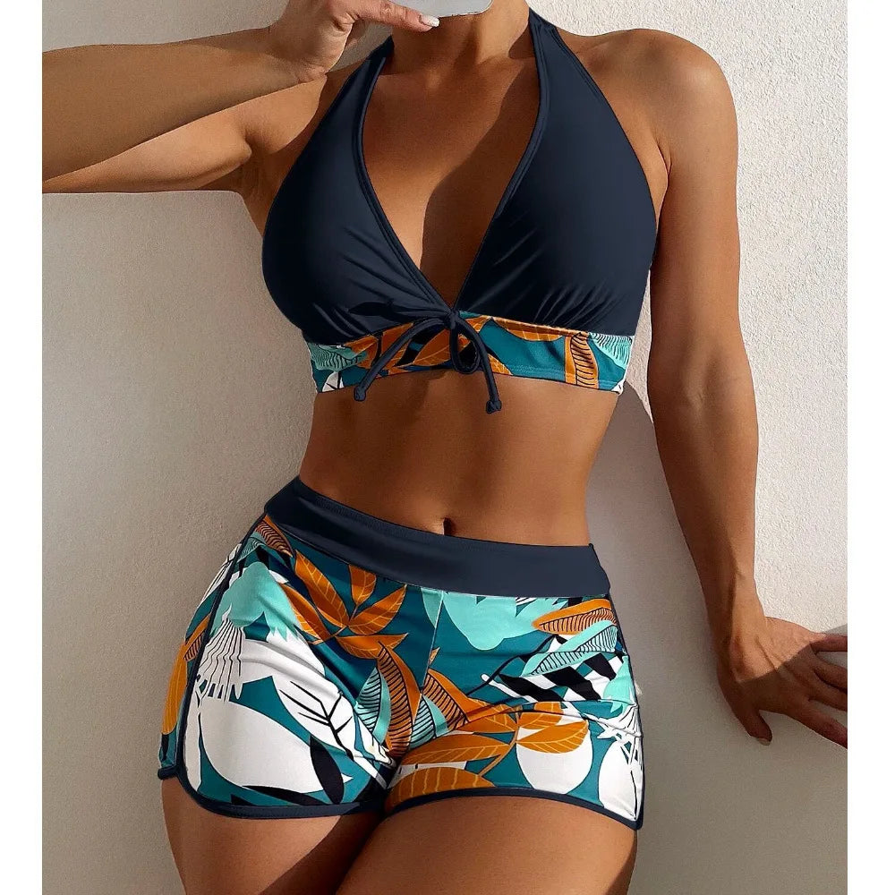 SIRENA™ Bikini Halter Taille Haute | Maillot de Bain Femme Été 2026