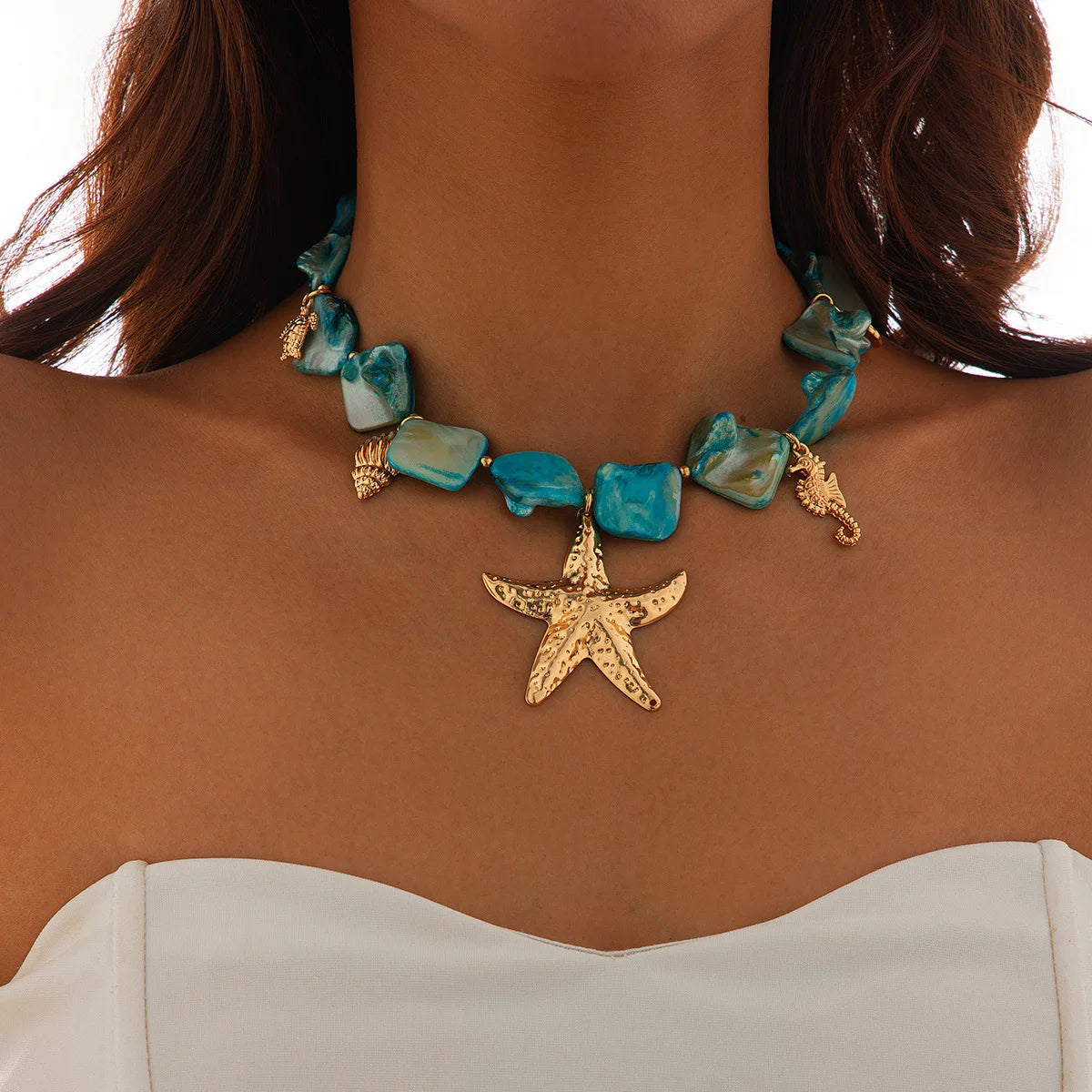 ARIGATO™ Collier Étoile de Mer | Bijou Bohème Océan