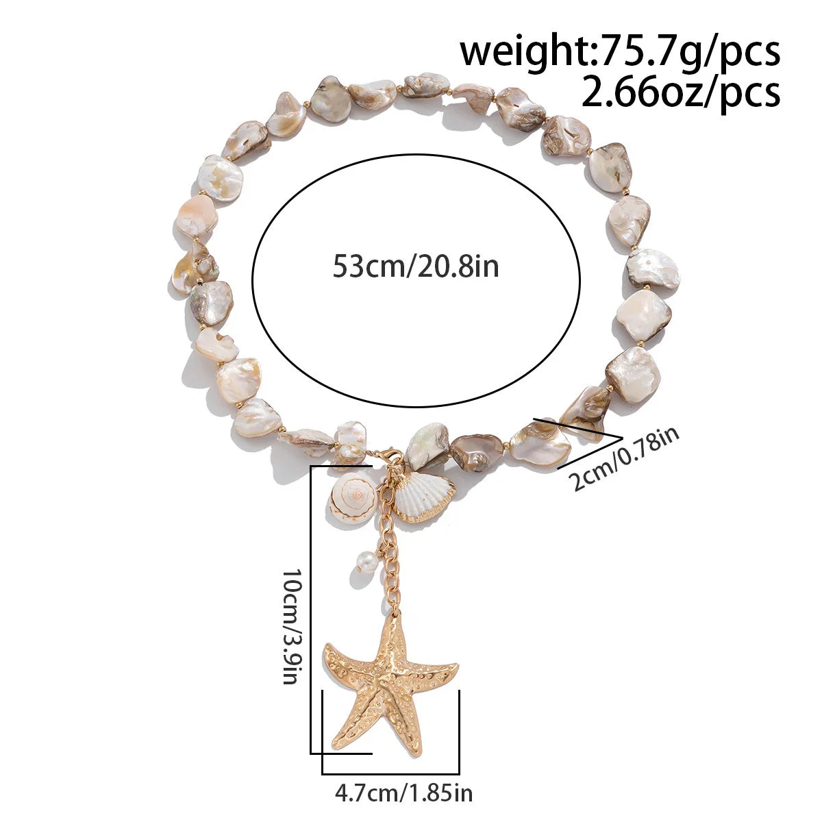 ARIGATO™ Collier Étoile de Mer | Bijou Bohème Océan