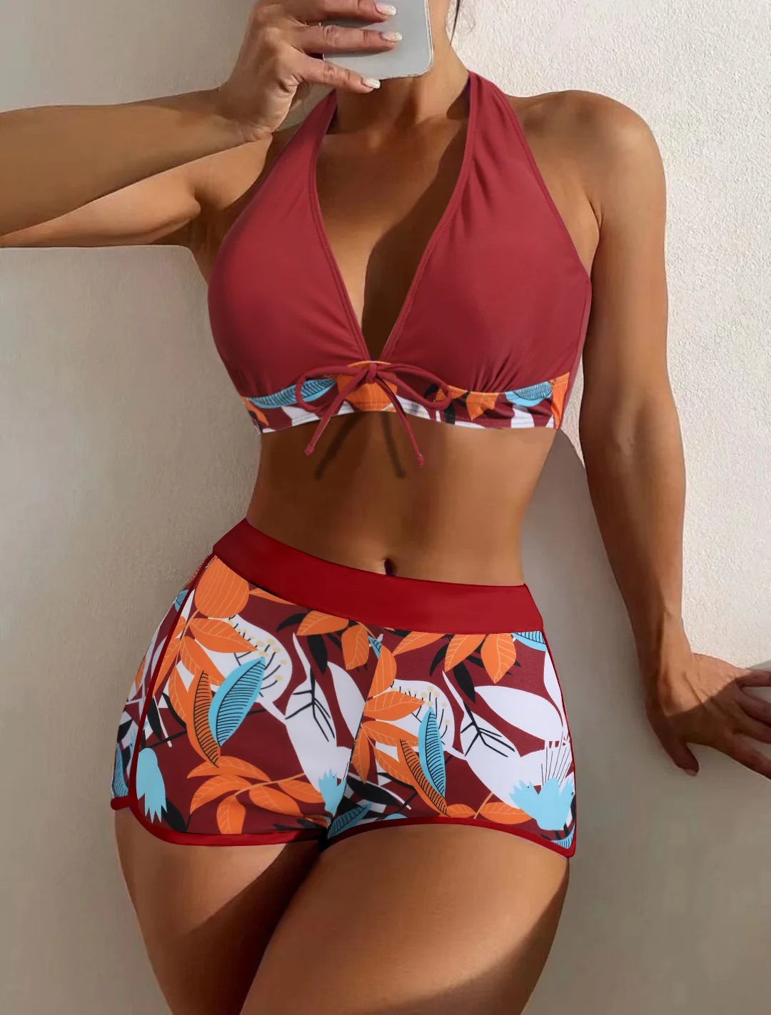 SIRENA™ Bikini Halter Taille Haute | Maillot de Bain Femme Été 2026
