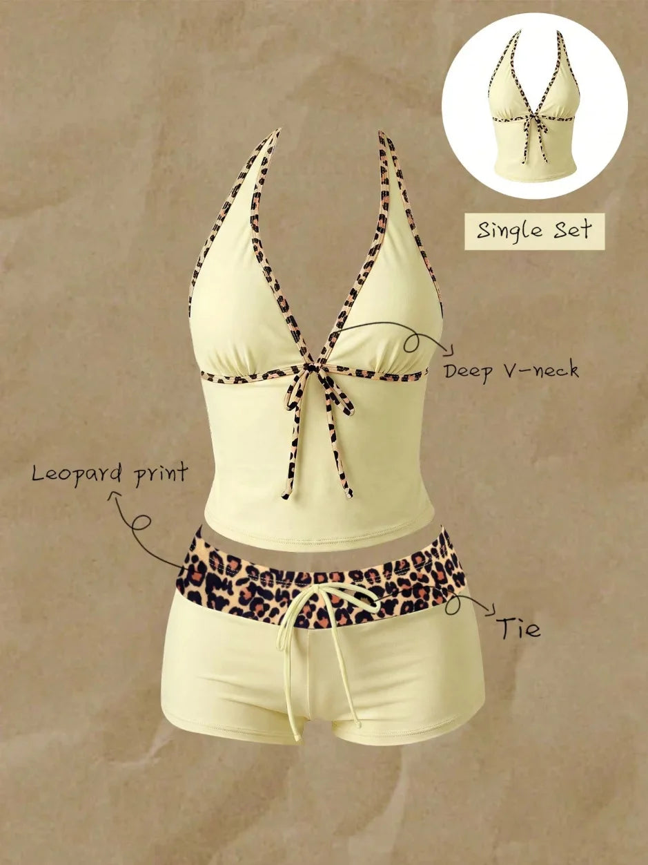 TANKINI™ 2 Pièces Halter à Pois | Maillot de Bain Femme Taille Haute Été 2026